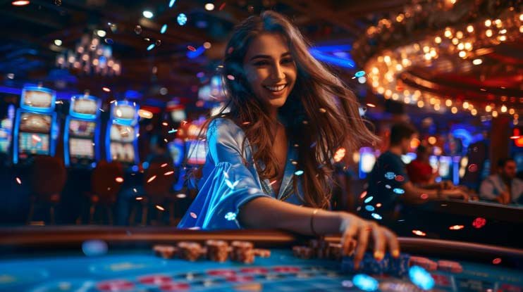 ponnacle တွင် Baccarat နှင့် ကတ်ဂိမ်းများ ကစားနေသောမြင်ကွင်း